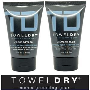 TOWEL DRY - NWT Lot of 2 Natural Hold Creme Styler (Fine Hair). 2X 4 oz Each